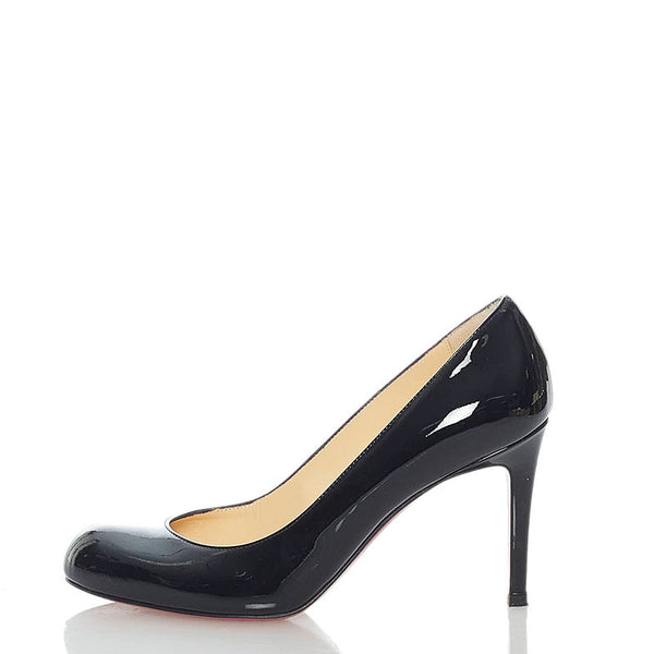 クリスチャンルブタン パンプス ブラック エナメル レディース Christian Louboutin 【中古】