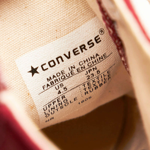 コンバース ウェッジソール ハイカット スニーカー ボルドー キャンバス ラバー レディース CONVERSE 【中古】