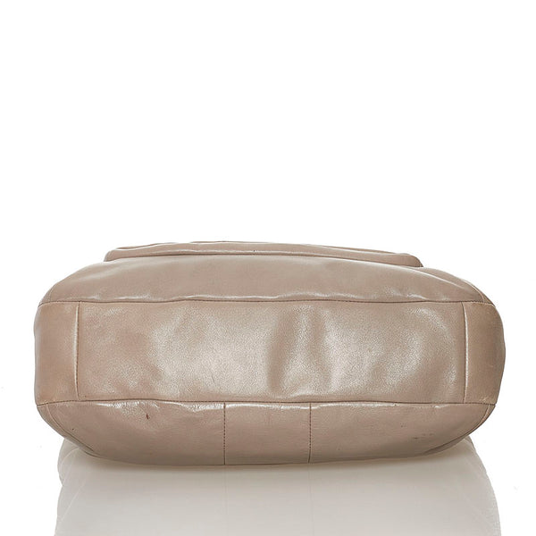 コーチ ショルダーバッグ M1073-16814 グレー レザー レディース COACH 【中古】