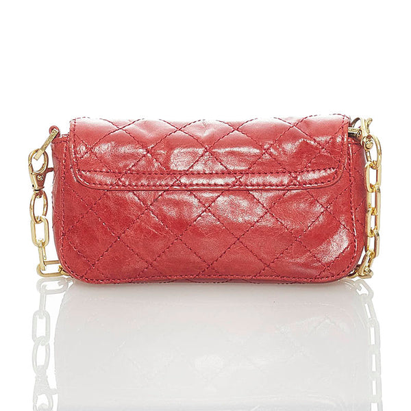 トリーバーチ 斜め掛け ショルダーバッグ レッド レザー レディース Tory Burch 【中古】