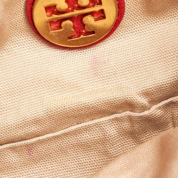 トリーバーチ 斜め掛け ショルダーバッグ レッド レザー レディース Tory Burch 【中古】