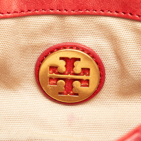 トリーバーチ 斜め掛け ショルダーバッグ レッド レザー レディース Tory Burch 【中古】