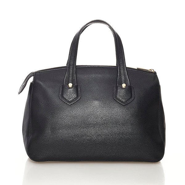 フルラ ハンドバッグ ブラック レザー レディース Furla 【中古】