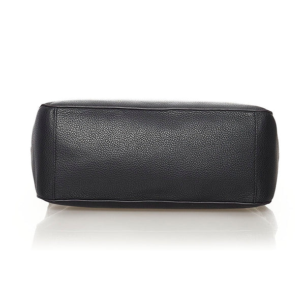 フルラ ハンドバッグ ブラック レザー レディース Furla 【中古】