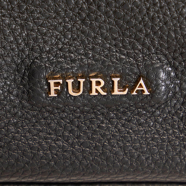 フルラ 斜め掛け ショルダーバッグ ブラック ブラウン レザー レディース Furla 【中古】