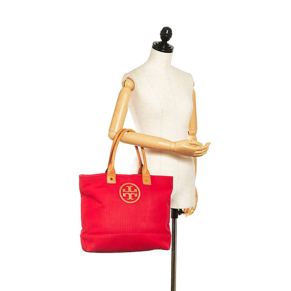 トリーバーチ トートバッグ レッド キャンバス レディース Tory Burch 【中古】