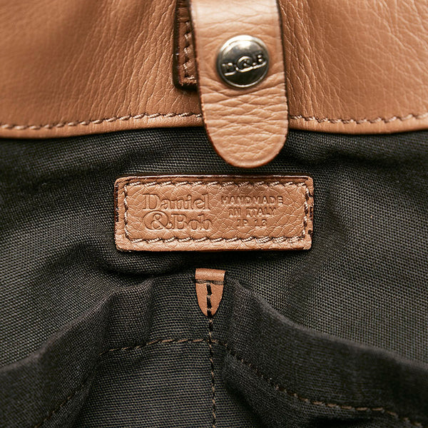 ダニエル&ボブ ハンドバッグ ショルダーバッグ 2WAY ブラウン レザー レディース Daniel&Bob 【中古】