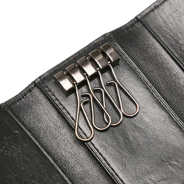 コーチ シグネチャー ４連 キーケース ブラック PVC レザー レディース COACH 【中古】