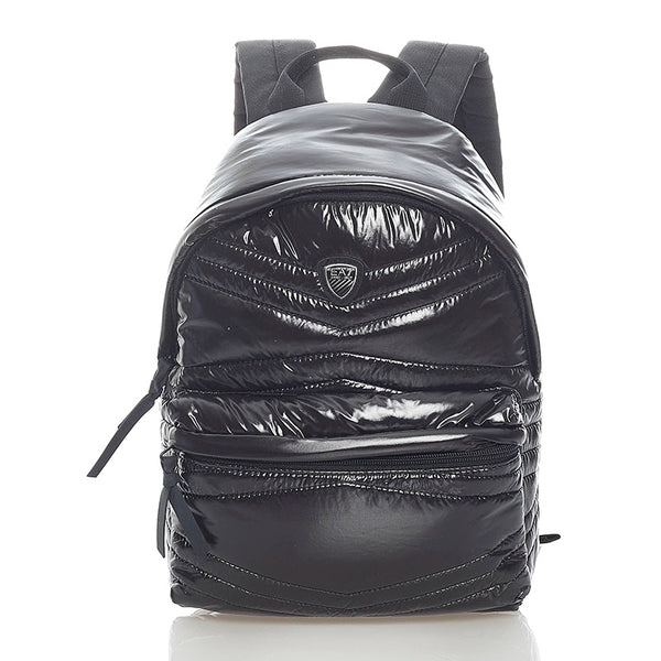 エンポリオ アルマーニ リュック バックパック ブラック ナイロン ポリエステル レディース Emporio Armani 【中古】