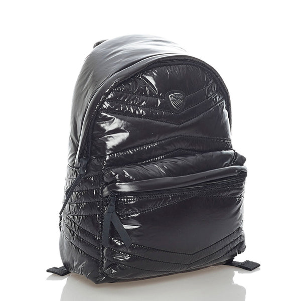 エンポリオ アルマーニ リュック バックパック ブラック ナイロン ポリエステル レディース Emporio Armani 【中古】