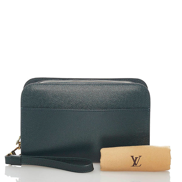 ルイ ヴィトン タイガ バイカル セカンドバッグ M30184 エピセア グリーン レザー メンズ LOUIS VUITTON 【中古】