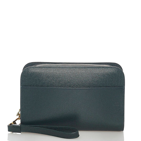 ルイ ヴィトン タイガ バイカル セカンドバッグ M30184 エピセア グリーン レザー メンズ LOUIS VUITTON 【中古】