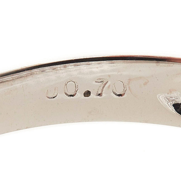 K18WG ホワイトゴールド ダイヤ0.70ct リング 指輪 レディース 13号 【中古】
