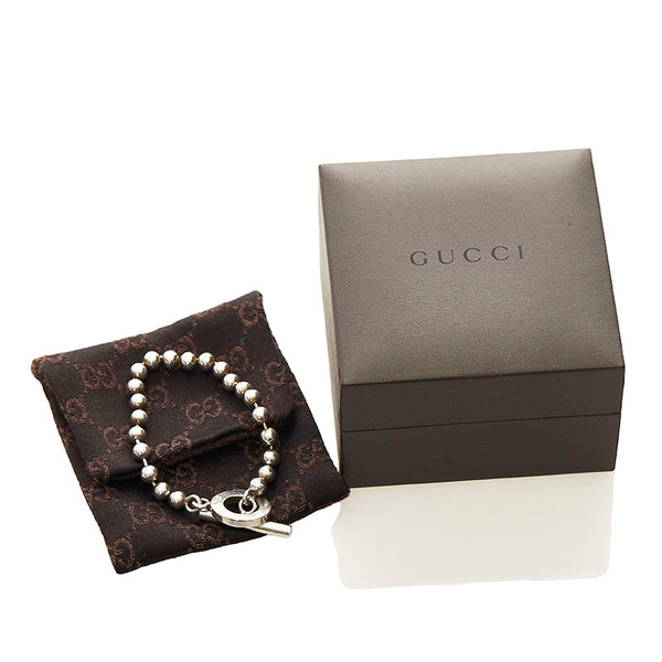 グッチ ボールチェーン ブレスレット 010294 09840 0006 シルバー スターリングシルバー レディース GUCCI 【中古】