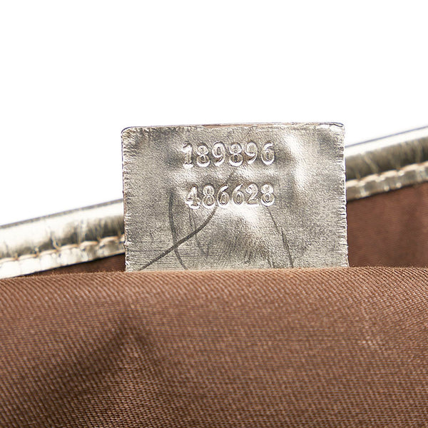 グッチ GGスプリーム トートバッグ 189896 ベージュ PVC レザー レディース GUCCI 【中古】