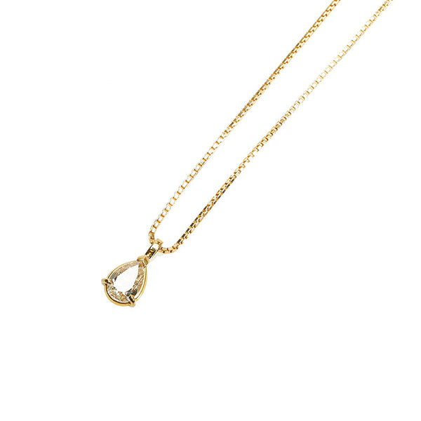 K18YG イエローゴールド ダイヤ1.01ct ネックレス レディース 【中古】