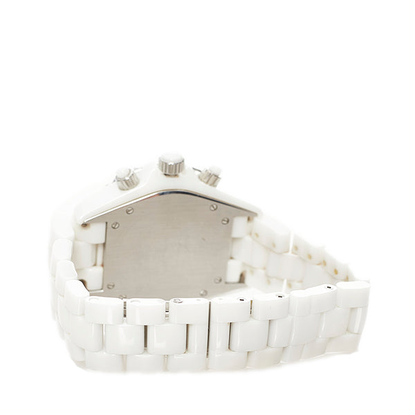 シャネル J12 腕時計 H1007 自動巻き ホワイト文字盤 ステンレス ホワイトセラミック メンズ CHANEL 【中古】