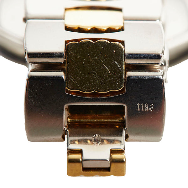 クリスチャンディオール オクタゴン 腕時計 45.204 クオーツ シルバー文字盤 ステンレススチール メッキ レディース Christian Dior 【中古】