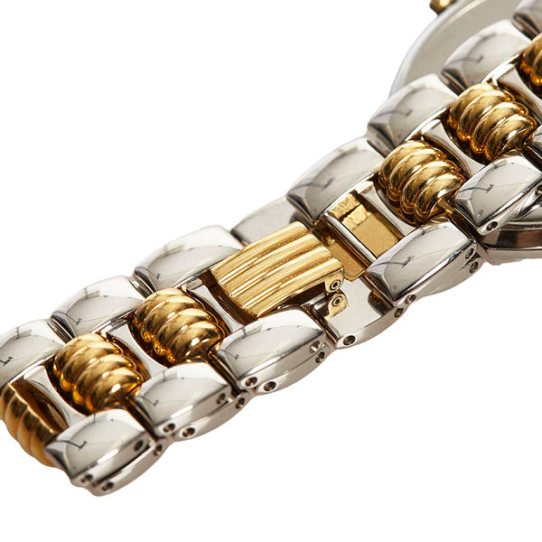 クリスチャンディオール オクタゴン 腕時計 45.204 クオーツ シルバー文字盤 ステンレススチール メッキ レディース Christian Dior 【中古】