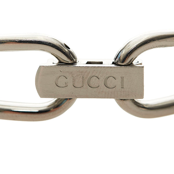 グッチ バングル 腕時計 1500L クオーツ ブラック文字盤 ステンレススチール レディース GUCCI 【中古】