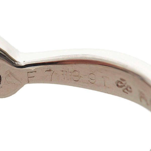 Pt850 プラチナ ダイヤ0.12ct リング 指輪 レディース 15号 【中古】