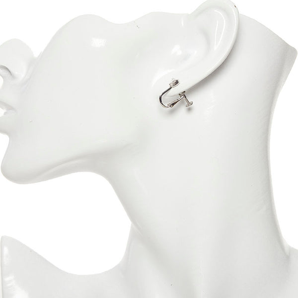 Pt850 プラチナ ダイヤ0.16ct ハート イヤリング レディース 【中古】