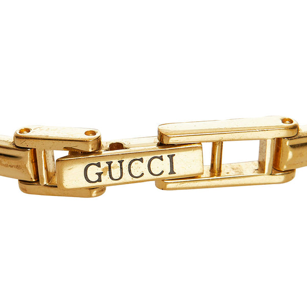 グッチ チェンジベゼル 腕時計 11/12.2 クオーツ ホワイト文字盤 メッキ レディース GUCCI 【中古】