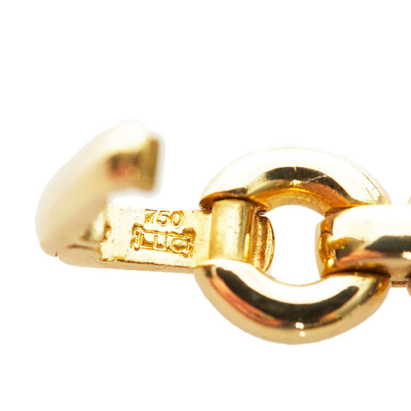 ショパール ハッピーハート ダイヤ ネックレス ピアス セット K18YG イエローゴールド レディース Chopard 【中古】