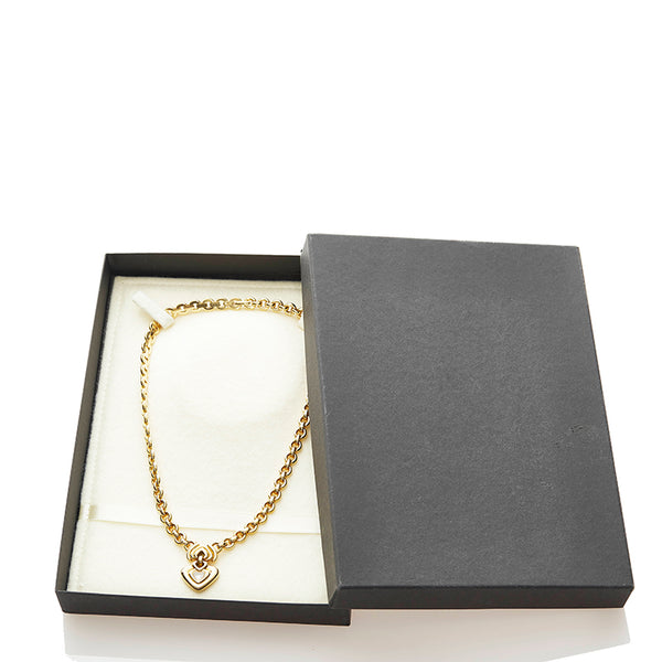 ショパール ハッピーハート ダイヤ ネックレス ピアス セット K18YG イエローゴールド レディース Chopard 【中古】