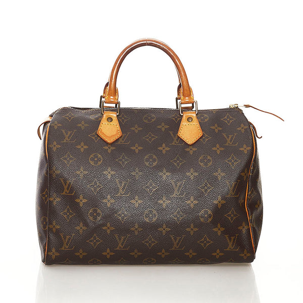 ルイ ヴィトン モノグラム スピーディ30 ミニボストンバッグ M41526 ブラウン PVC レザー レディース LOUIS VUITTON 【中古】