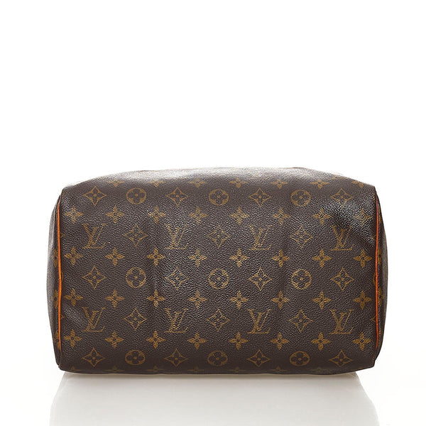 ルイ ヴィトン モノグラム スピーディ30 ミニボストンバッグ M41526 ブラウン PVC レザー レディース LOUIS VUITTON 【中古】