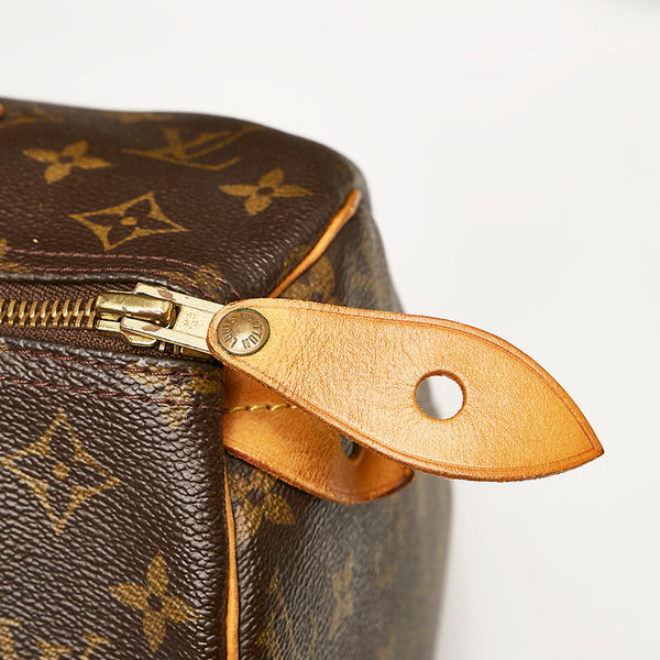 ルイ ヴィトン モノグラム スピーディ30 ミニボストンバッグ M41526 ブラウン PVC レザー レディース LOUIS VUITTON 【中古】