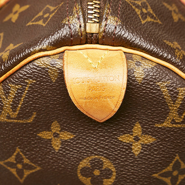 ルイ ヴィトン モノグラム スピーディ30 ミニボストンバッグ M41526 ブラウン PVC レザー レディース LOUIS VUITTON 【中古】