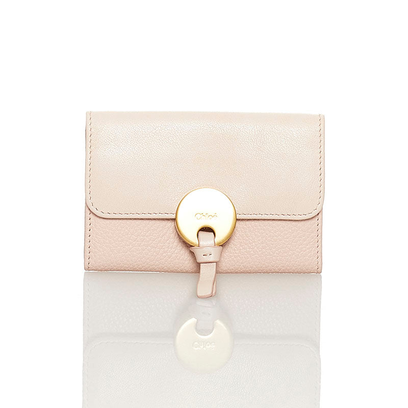 クロエ インディ 6連 キーケース ピンク レザー レディース Chloe 【中古】