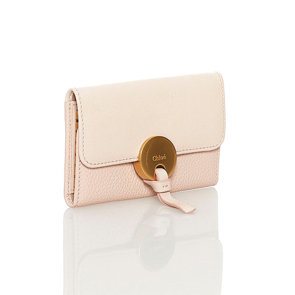 クロエ インディ 6連 キーケース ピンク レザー レディース Chloe 【中古】