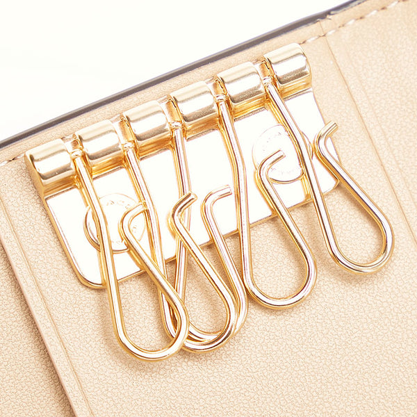 コーチ ホースアンドブリッジ 馬車柄 キーケース ホワイト PVC レザー レディース COACH 【中古】