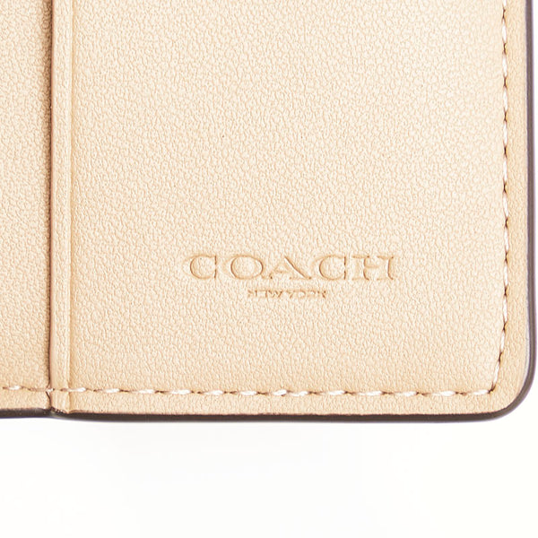 コーチ ホースアンドブリッジ 馬車柄 キーケース ホワイト PVC レザー レディース COACH 【中古】