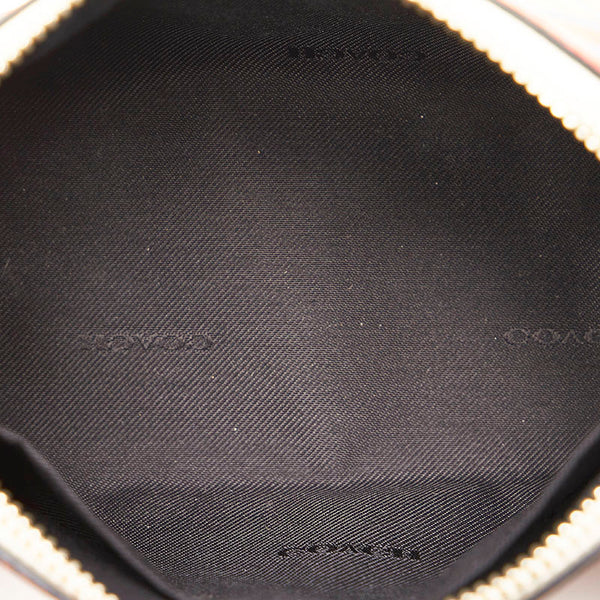 コーチ ポーチ 53216 レッド ブルー ブラック ホワイト マルチカラー PVC レディース COACH 【中古】