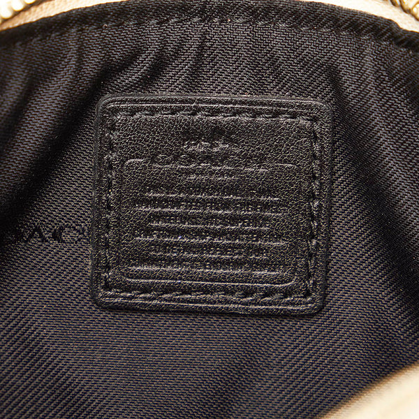 コーチ ポーチ 53216 レッド ブルー ブラック ホワイト マルチカラー PVC レディース COACH 【中古】