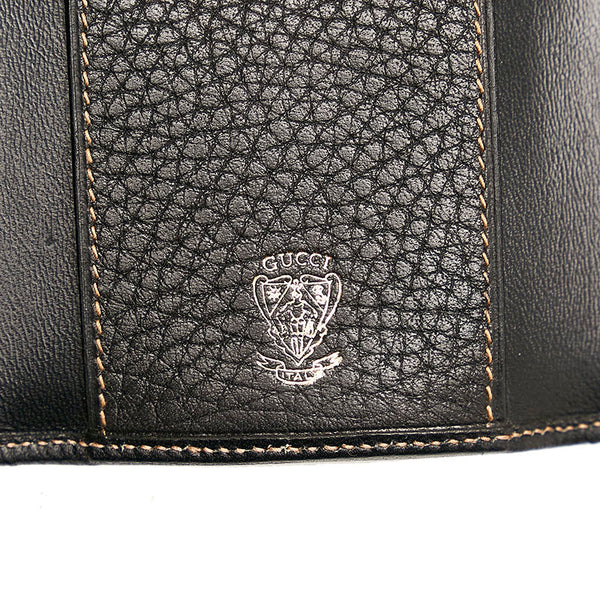 グッチ キーケース ブラック ゴールド レザー レディース GUCCI 【中古】