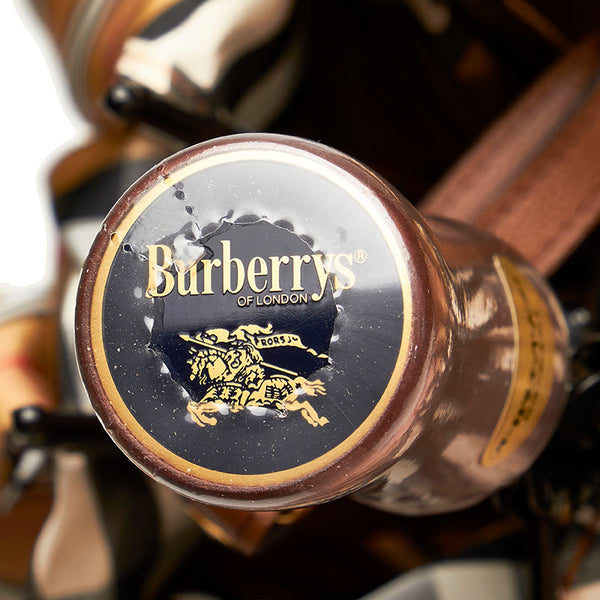 バーバリー ノバチェック 折り畳み 雨傘 ベージュ ポリエステル レディース BURBERRY 【中古】