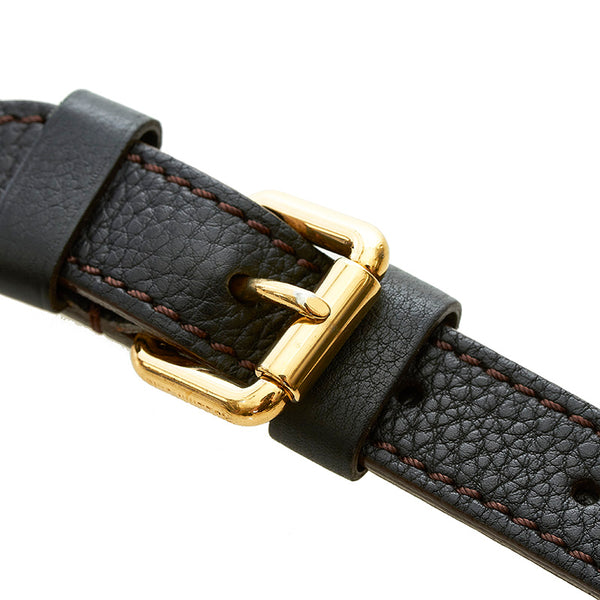 ルイ ヴィトン ショルダーストラップ ブラック レザー レディース LOUIS VUITTON 【中古】