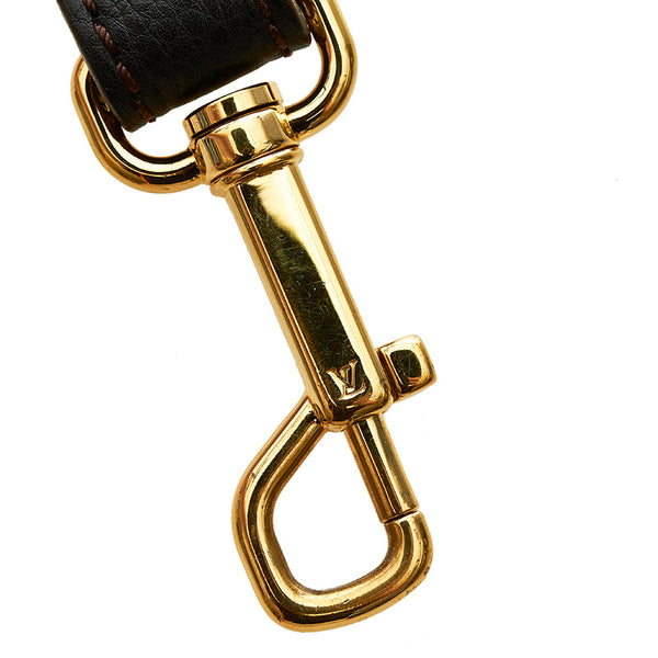 ルイ ヴィトン ショルダーストラップ ブラック レザー レディース LOUIS VUITTON 【中古】