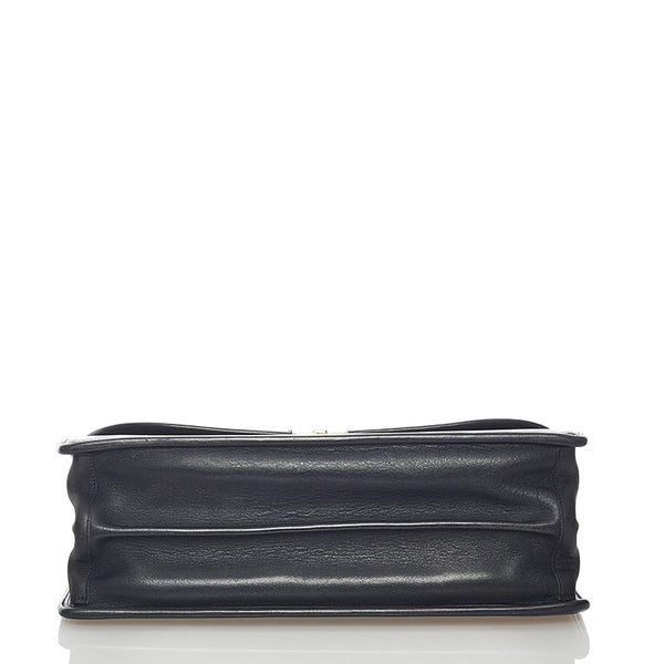 コーチ ビジネスバッグ ブラック レザー メンズ COACH 【中古】