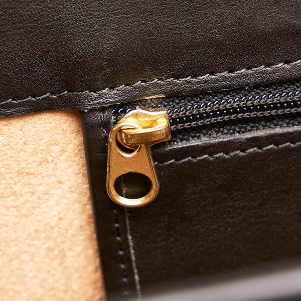 コーチ ビジネスバッグ ブラック レザー メンズ COACH 【中古】