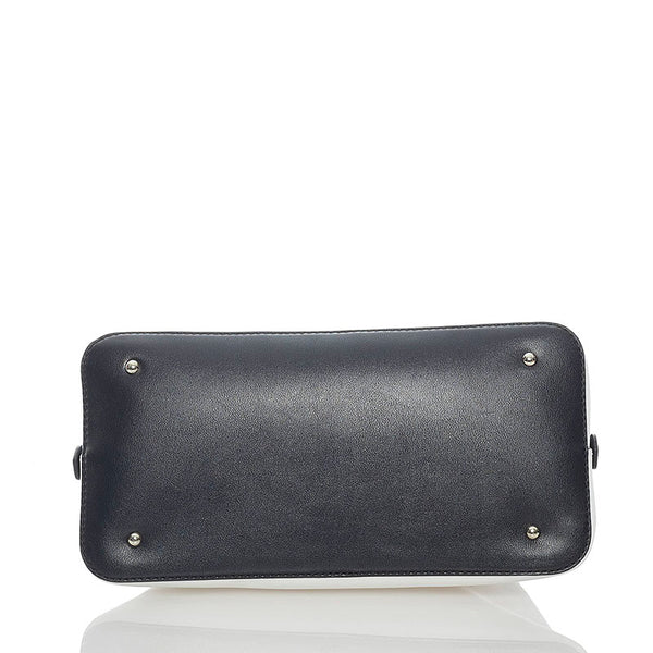 ゲス ハンドバッグ ホワイト ブラック レザー レディース Guess 【中古】