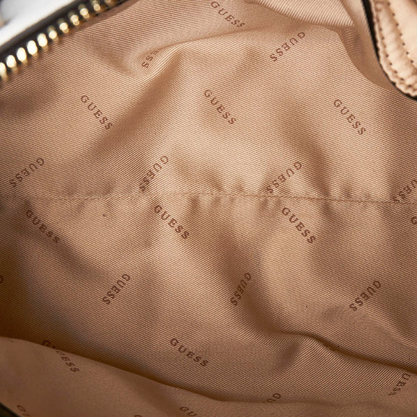 ゲス ハンドバッグ ホワイト ブラック レザー レディース Guess 【中古】