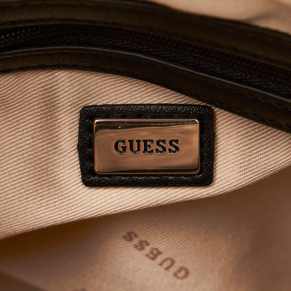 ゲス ハンドバッグ ホワイト ブラック レザー レディース Guess 【中古】