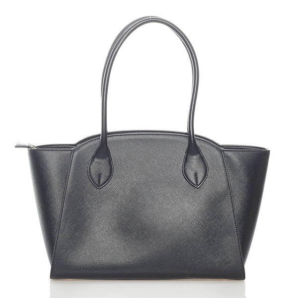 サマンサベガ トートバッグ ブラック レザー レディース Samantha Vega 【中古】