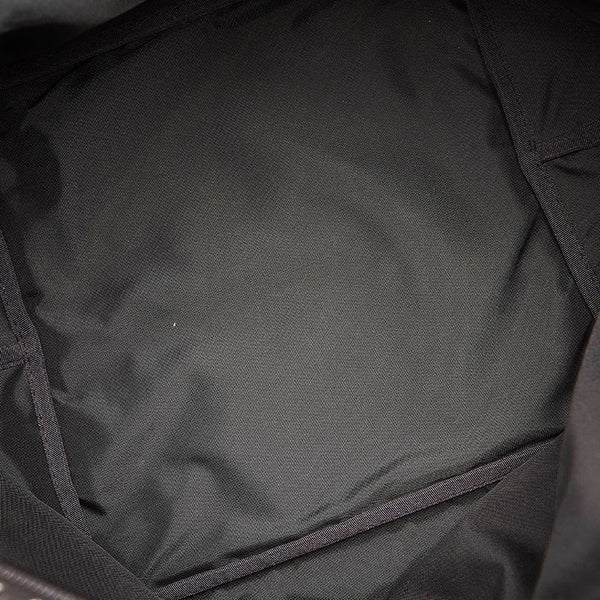 バーバリーブルーレーベル チェック トートバッグ レッド ナイロン レザー レディース BURBERRY BLUE LABEL 【中古】